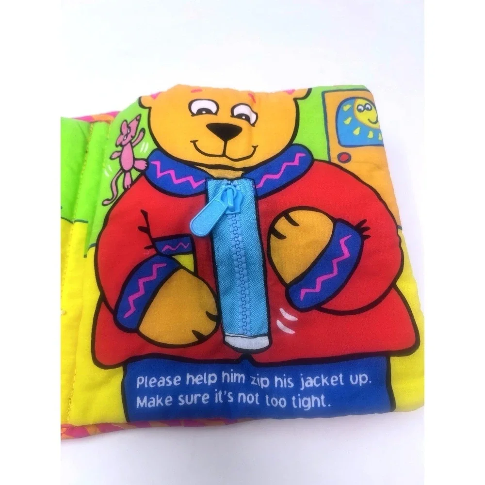 Lamaze Let's Get Dressed Infant Development System Cloth Hands On Book